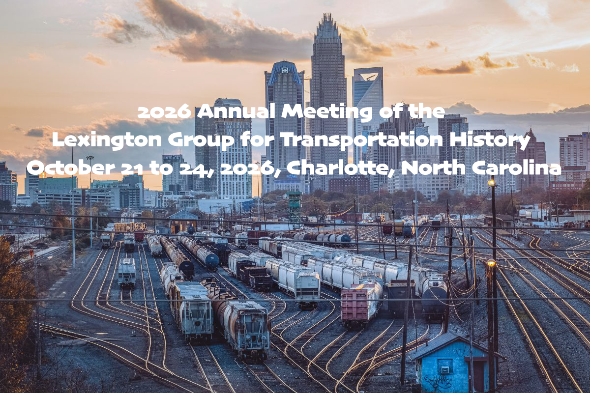 Charlotte rail yard with city skyline